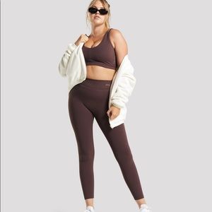 Whitney Simmons high rise leggings in chocolate
